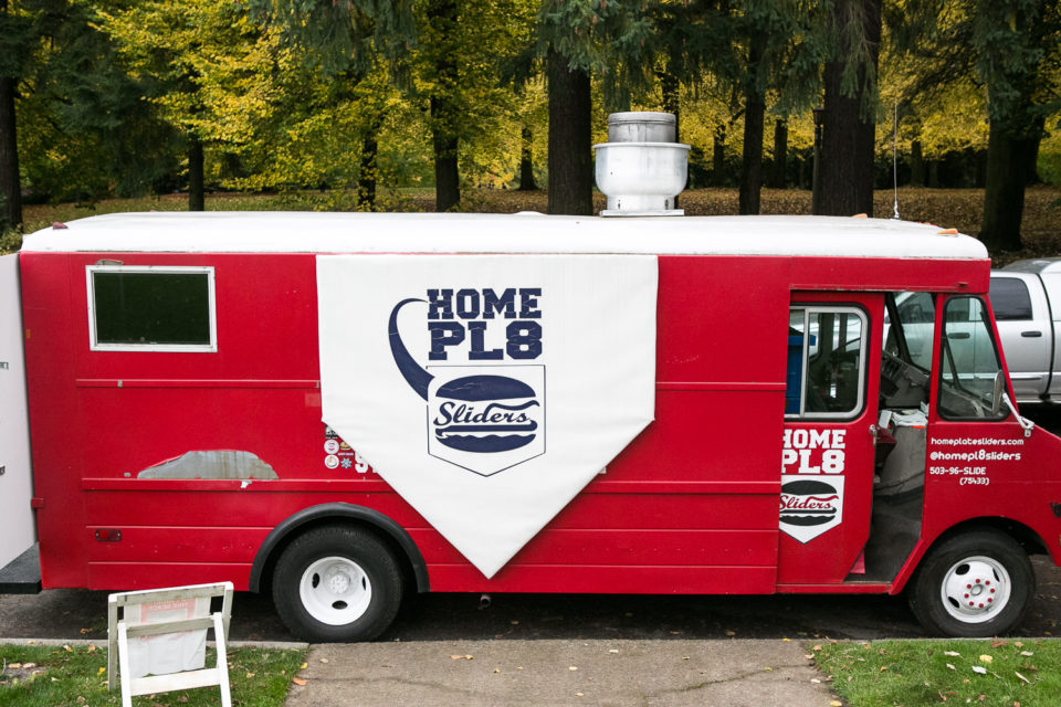 Home Pl8 food truck at the wedding of Daniel and Rose