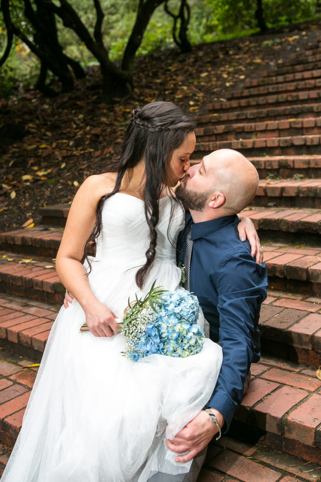 Daniel and Rose Photo at the stone steps at Laurelhurst Park, Portland