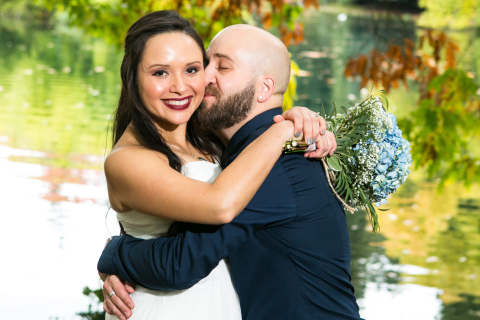 Daniel and Rose at the Laurelhurst Park lake